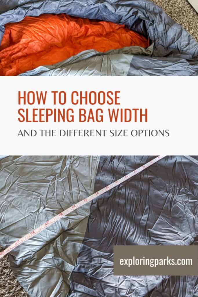 sleeping bag width